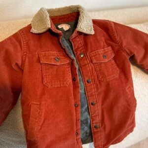 Cat & Jack Red Corduroy Jacket with Sherpa Collar